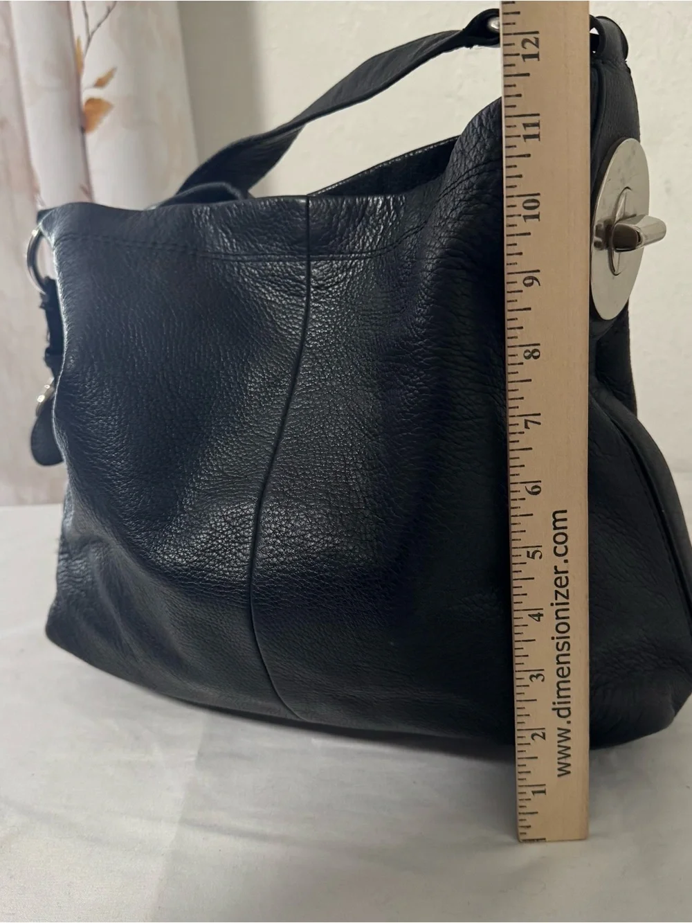 Coach Penelope Vintage Women’s Black Pebbled Leather Shoulder Hobo EUC F16535 - Picture 6 of 14